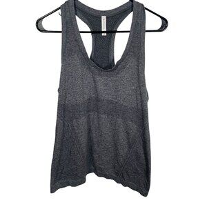Athleta Momentum Seamless Tank Top Womens 1X Gray Racerback Activewear Gym
